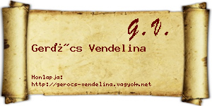 Gerócs Vendelina névjegykártya